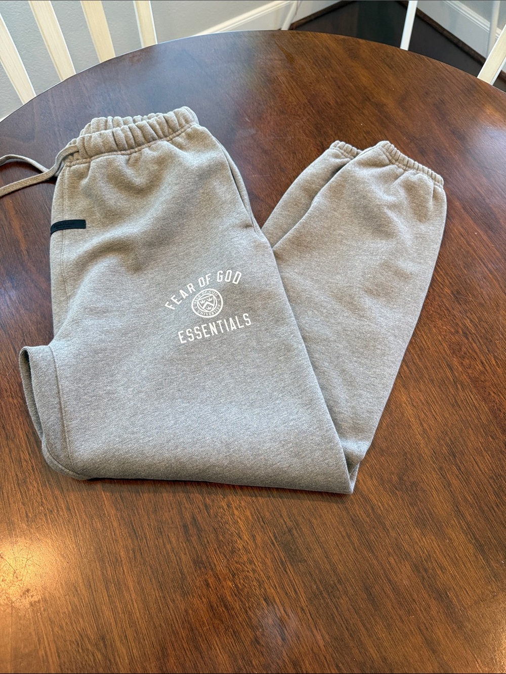 Fear of God Essentials Gray Logo Sweatpants